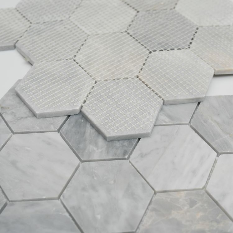 Hexagon Italian Grey Honed 3 x 3 10.25 x 11.75
